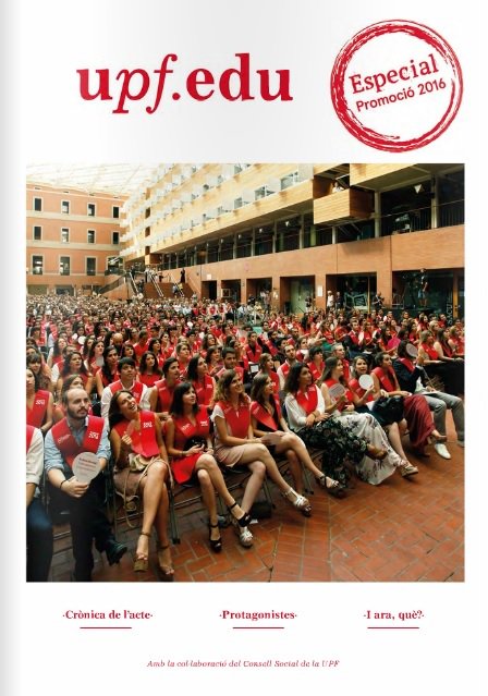 UPFBarcelona's tweet photo. Atenció! Disponibles els diaris de #GraduacioUPF16! Els trobareu a https://t.co/0PgxUcP7w6 @GraduacioUPF @JolaPompeu https://t.co/AMhVIGeBpz