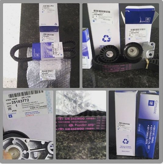 inversiones_gm's tweet photo. Kit de Tiempo Aveo / Nubira 1.6 GM Original
#Aveo #Nubira #TensorMadeInCanadá #PoleaINA #CorreaGate a Mayor y Detal https://t.co/rBPGS8rKdJ