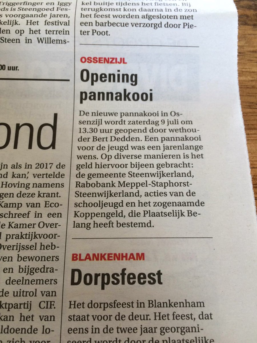 Opening Pannakooi nu wereldbreed bekend gemaakt! - 9 juli #Ossenzijl