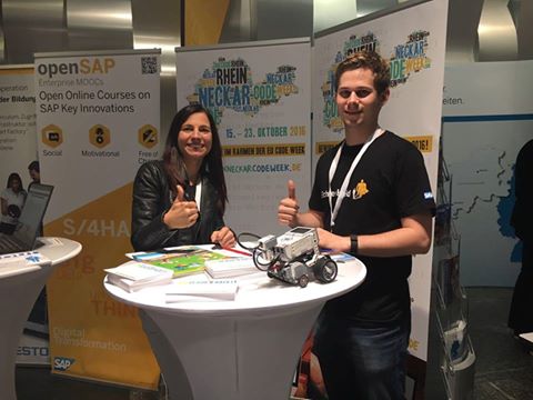 cocorinnapape's tweet image. EduAction 2016: SAP, SPONSORT und Hackerstolz freuen sich auf deine Projekte rund ums Thema Coding! #RNCW16 #eucode