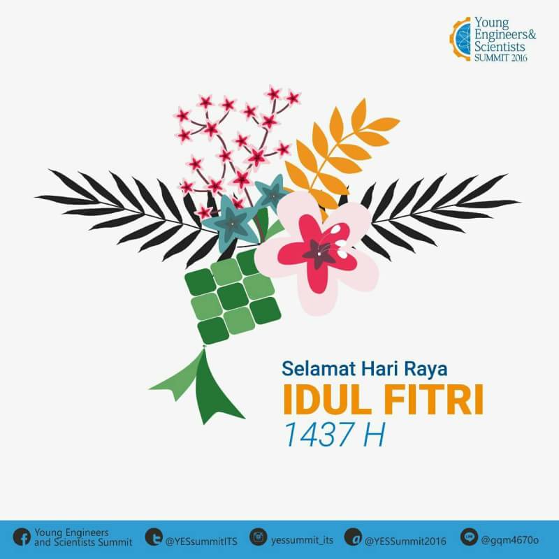 YESsummitITS's tweet photo. Selamat Hari Raya idul Fitri 1437 H. Minal aidzin wal faizhin.
Mohon maaf lahir dan batin
#YESSummit2016 https://t.co/dxaxZmSIs0