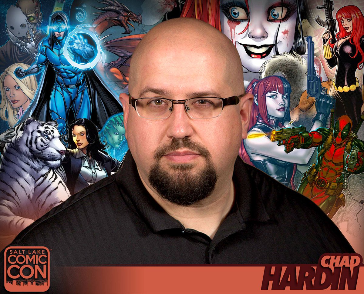 fanxsaltlake's tweet photo. Meet comicbook artist Chad Hardin at #SLCC16! Illustrates Harley Quinn for DC Comics! https://t.co/hiQH84IElJ #utah https://t.co/hSw40iVe1F
