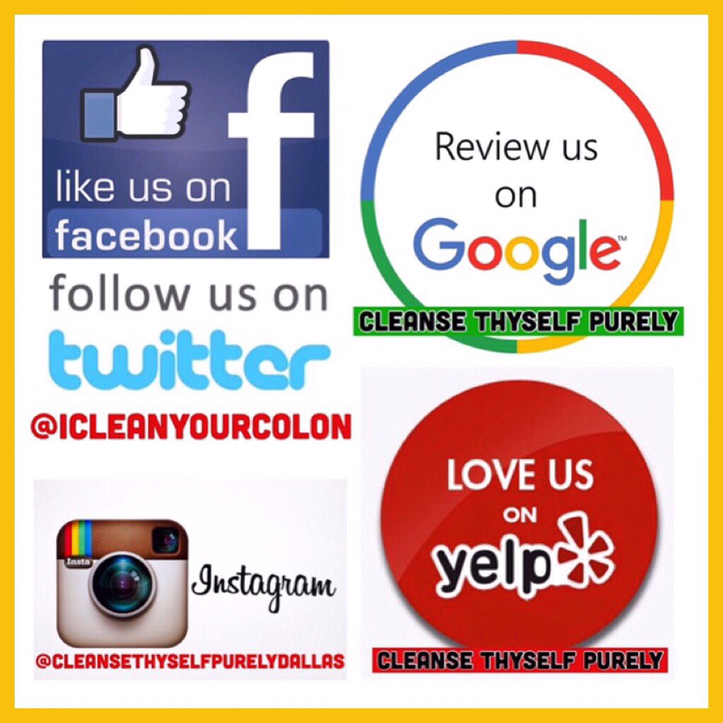 iCleanYourColon's tweet image. Like, share, follow, rate and review us.❤️😊 #Dallas #Facebook #Yelp #Google #Instagram #Twitter #review #rate #like