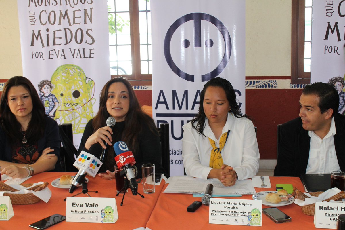AMANCPuebla's tweet photo. Arrancamos la sorpresa que tenemos con @evavale "Monstruos que Comen Miedos"  espera más detalles https://t.co/zPPl7STgwR