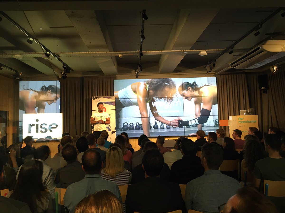 Next up we have @WeGymApp - two is better than one when it comes to fitness motivation - #IgniteManchester