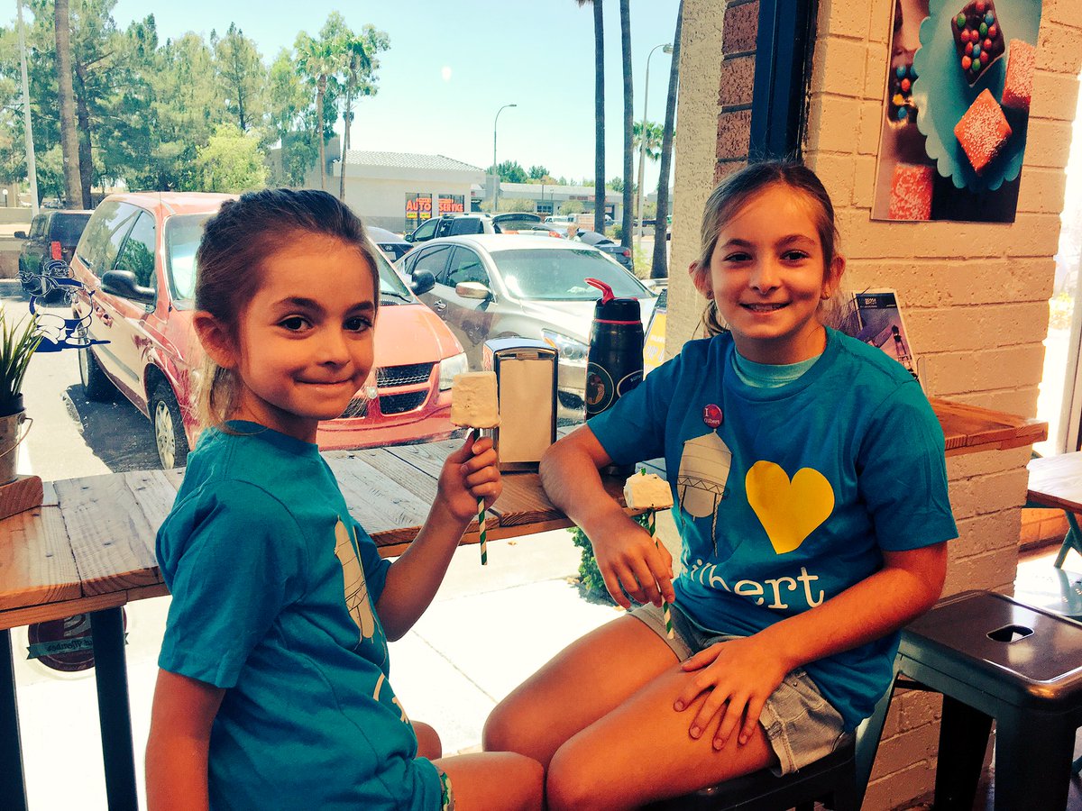 GilbertYourTown's tweet photo. Marshmallow pop!? Yes, please!! #happybirthday #hbdgilbert #yum @FluffItMallows https://t.co/F1rOwjAoDu