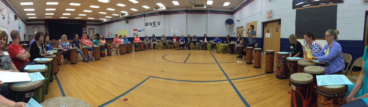 kelsroo's tweet photo. We are working hard and having fun at PD #SuccessTPS #OrffAlive2016
#DrumCircle @deborahgist https://t.co/2WSKX3r8rX