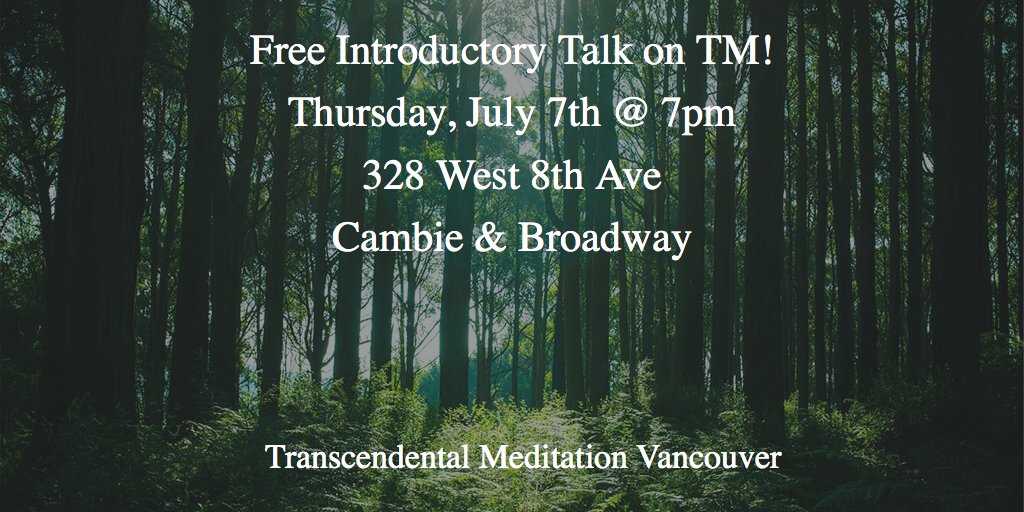 VancouverTM's tweet photo. Learn about a simple practice that brings a wealth of benefits. https://t.co/5Ft2qEL0Mh