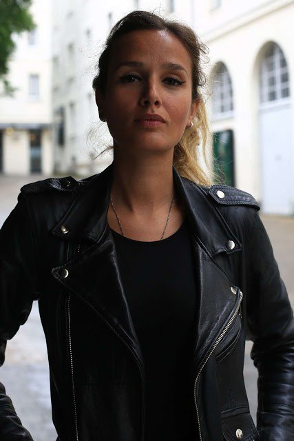 Julia Ducournau wearing 