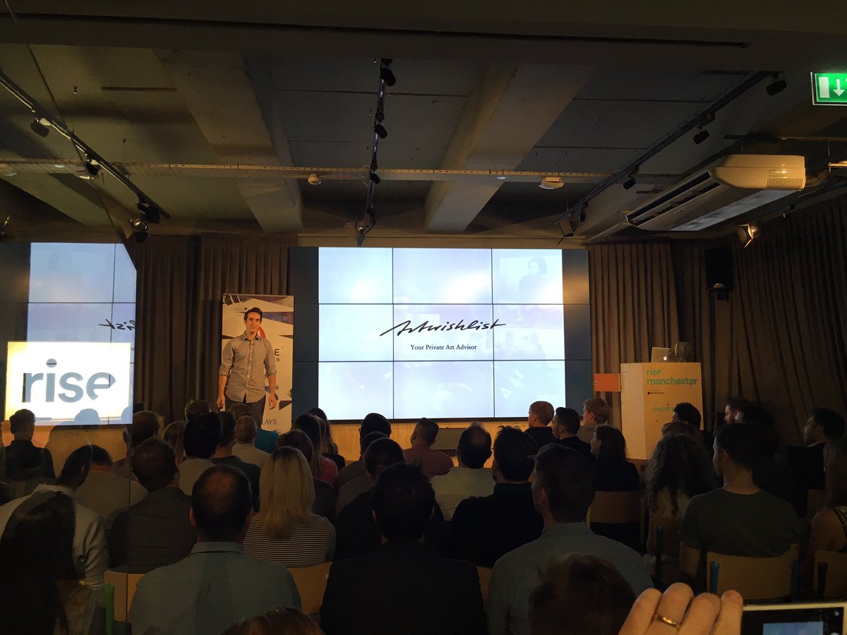 Disrupting the art market is @Artwishlist with Glass - the art advisor in your pocket #IgniteManchester