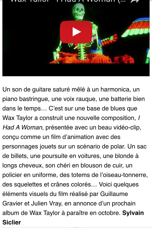Le nouveau single de <a href="/waxtailor/">𝕎𝔸𝕏 𝕋𝔸𝕀𝕃𝕆ℝ</a> plébiscité par <a href="/lemondefr/">Le Monde</a> 🙏