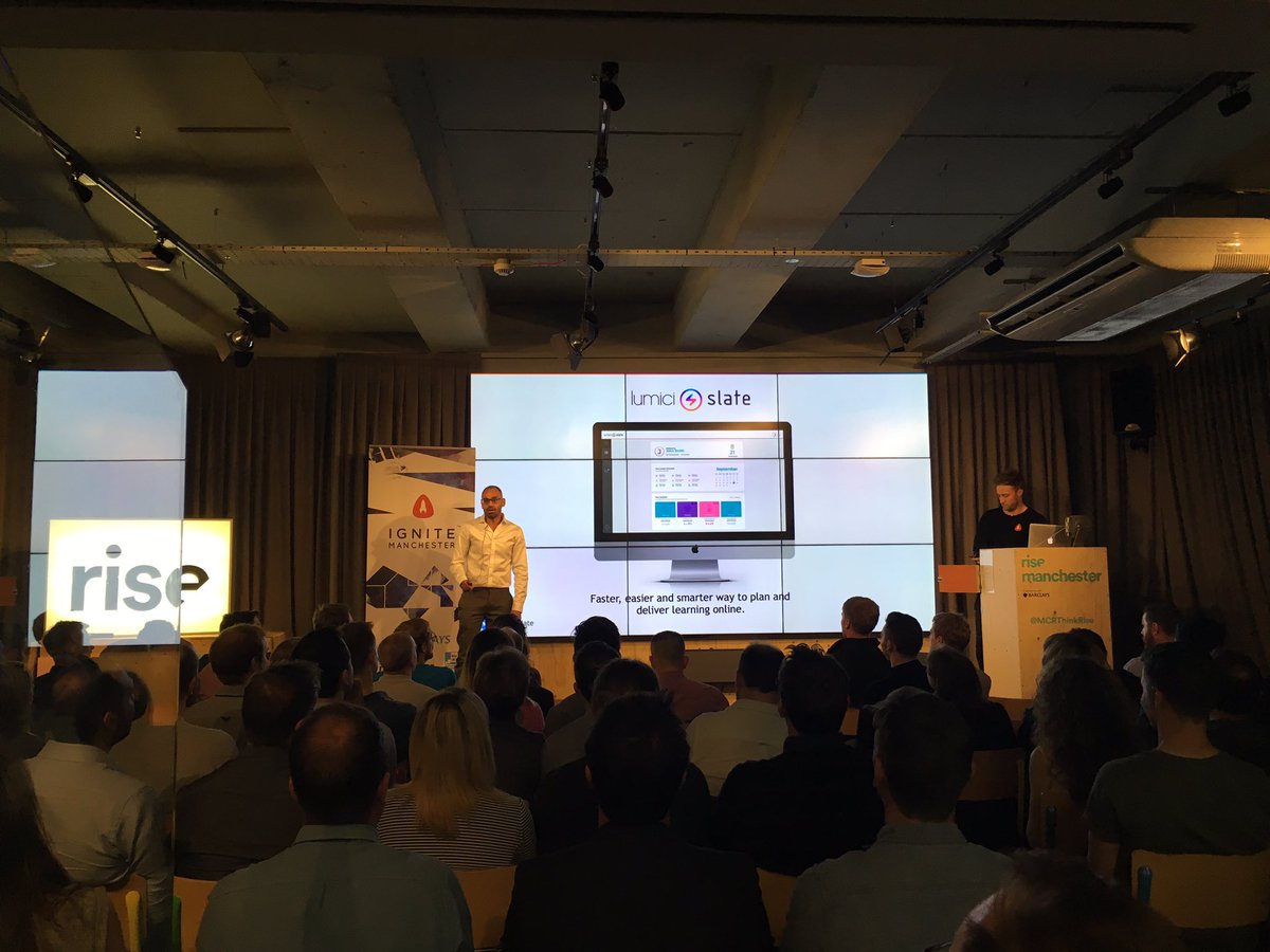 A faster, smarter and easier way to plan and deliver learning online with @LumiciSlate #IgniteManchester