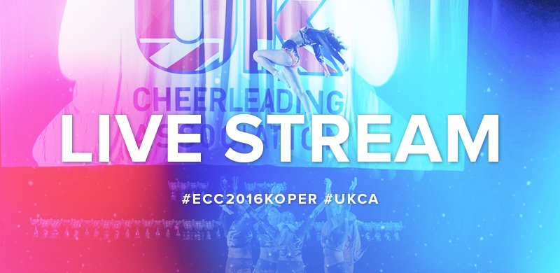 UKCheerleading's tweet photo. Watch #ecc2016koper LIVE: https://t.co/Az0iVUr2uB #UKCA https://t.co/83GMhx9QYV