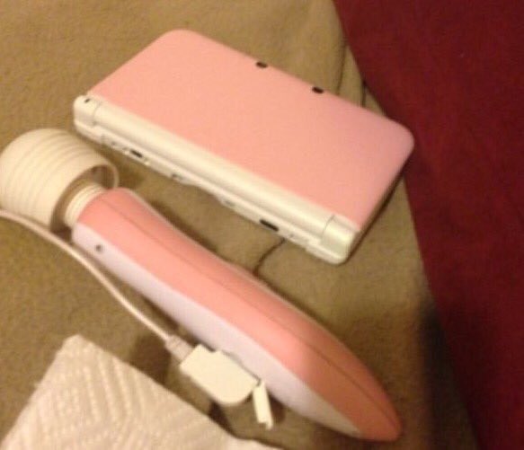 interwebmemes's tweet photo. just found my sisters nintendo ds, whys her stylus so big lmao. https://t.co/zegA71JdC6