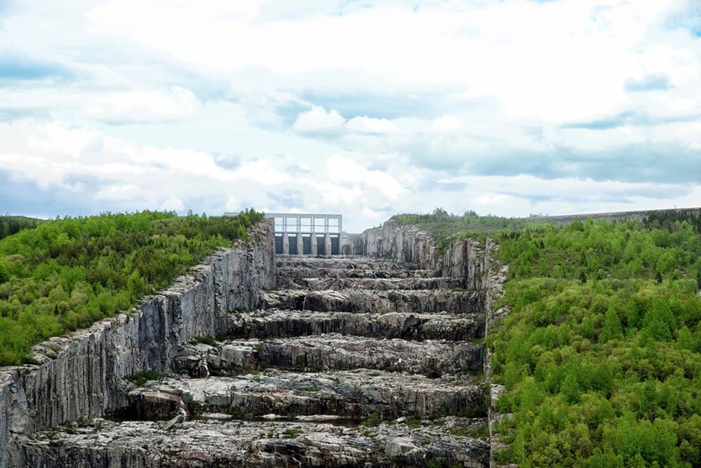 Eeyou Istchee Baie James On Twitter Robertbourassa S Spillway Dam Is Called Giant Steps Because It Looks Like A Huge Staircase Lg2 Hydroquebec