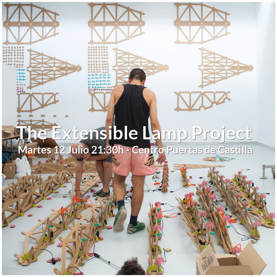 _COAMU's tweet photo. @Cartonlab invita a inauguración #ExtensibleLampProject 12/07 a 21:30 Puertas de Castilla  https://t.co/yi7YZ4p1VQ https://t.co/Zgfn8FRgam