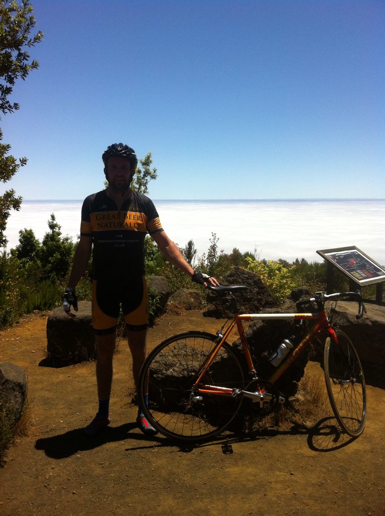 #bbccycling atop La Pilla, La Palma. My first outside the uk. Climbing from sea level for 2 solid hours. Ouch!!
