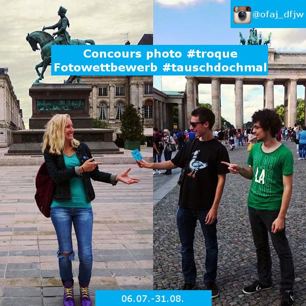 ofaj_dfjw's tweet photo. [CONCOURS] L’échange, c’est la base du 🇫🇷🇩🇪 ! Participez à notre concours Instagram #troque https://t.co/feS7P7t9LA https://t.co/uQfSjcdjwz