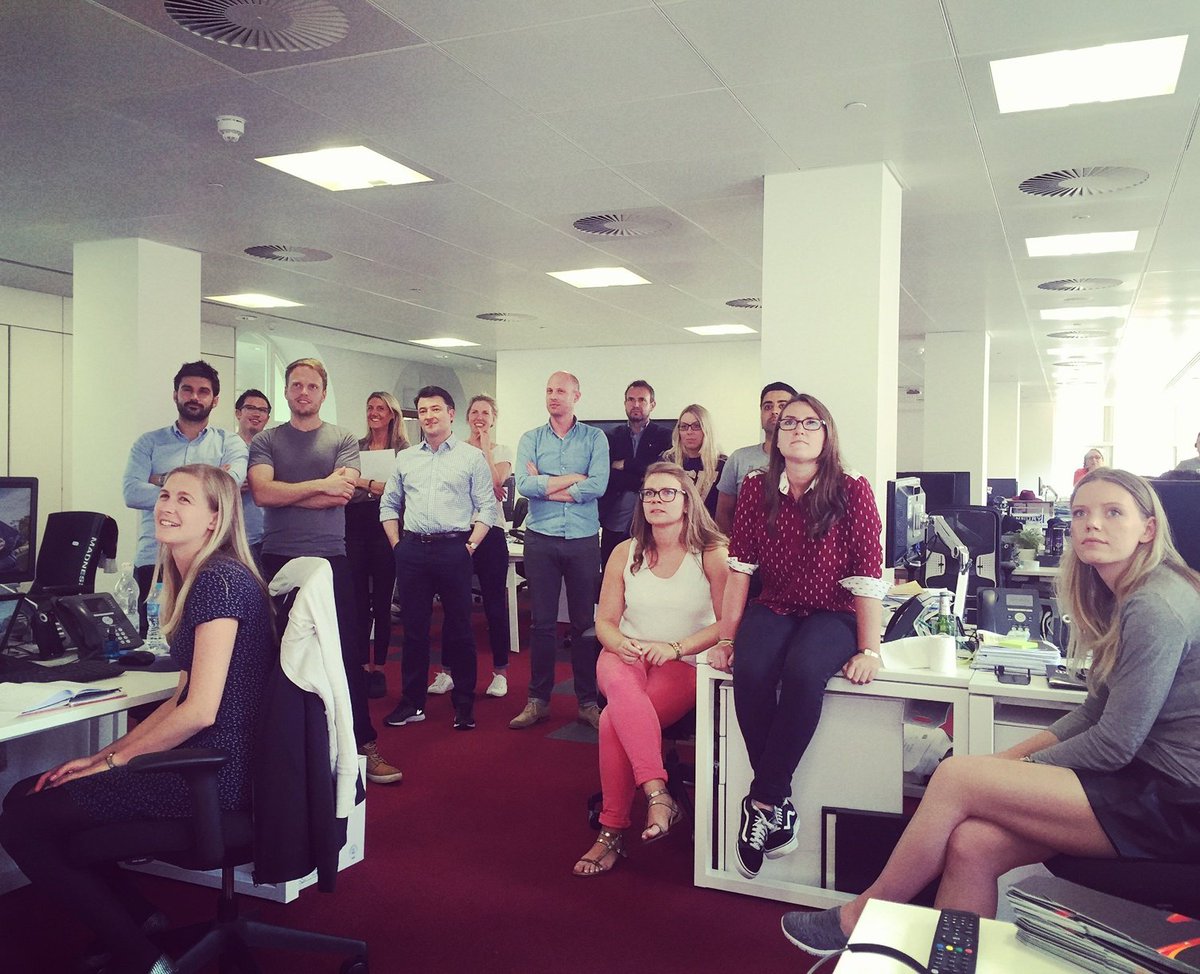 Mixed emotions in the office! #Federer v #Cilic 🎾🎾 #Wimbledon #bbctennis