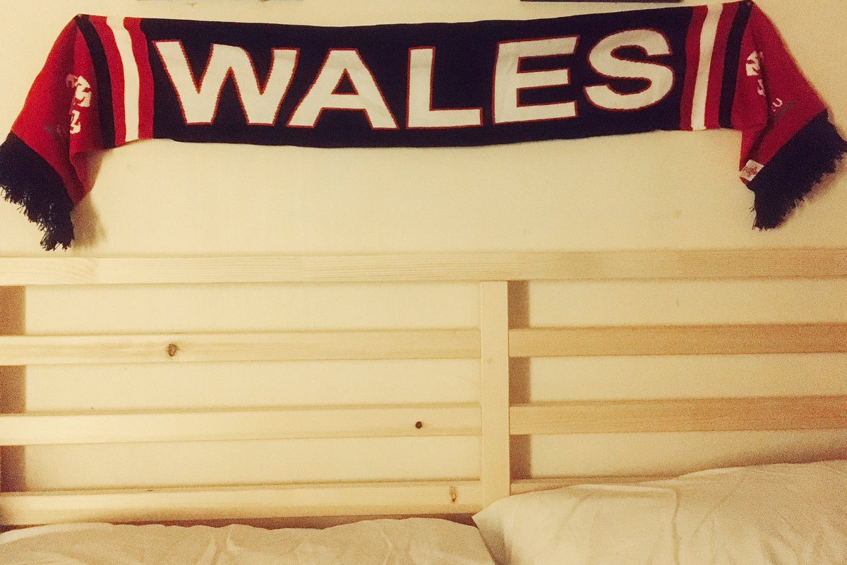 joi_barias's tweet photo. So excited!! C'mon @FAWales we're set for 3am match all d' way from Macau!!❤️ #TogetherStronger #EURO2016 #PORWAL https://t.co/dkJcQZGrLI
