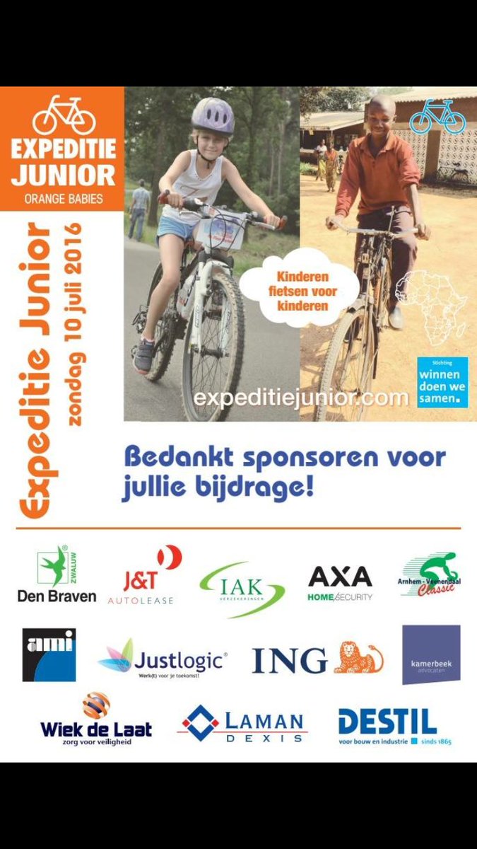 Bedankt sponsoren voor jullie bijdrage! <a href="/AMI_Bouwbeslag/">AMI</a> <a href="/DESTILBV/">DESTIL</a> @DenBravenNL <a href="/ingnl/">ING Nederland</a> en nog vele anderen