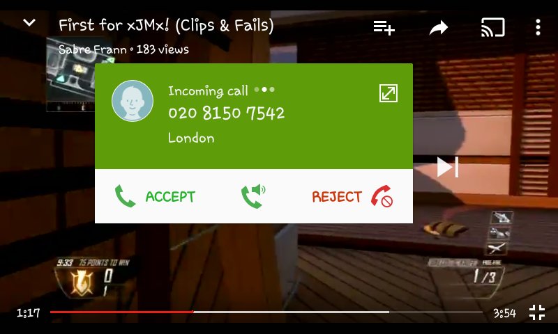 How rude. I was interrupted whilst watching a video from @SabreFrann