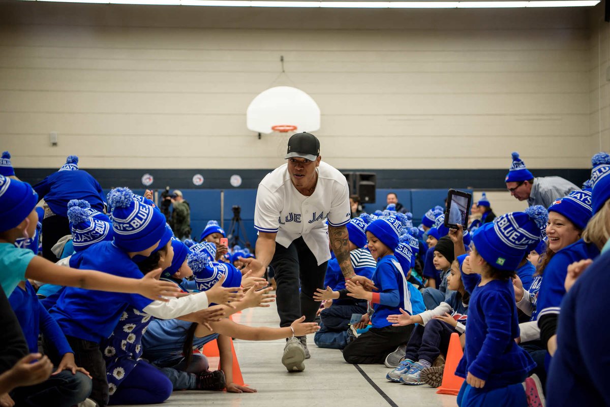 JaysCare's tweet image. Pitchers @MStrooo6 @A_Sanch41 are impact players on and off the field! #TeamJaysCare