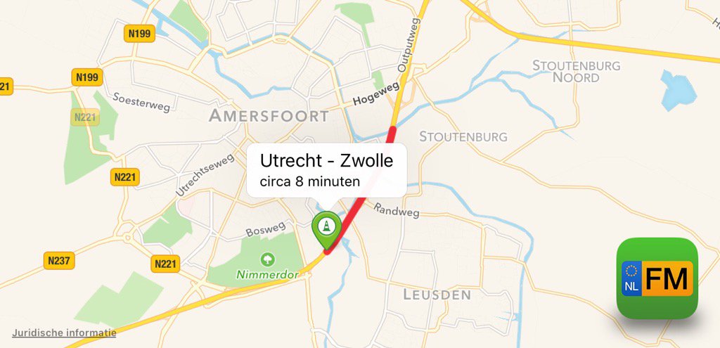 diepen648's tweet photo. Vertraging op de A28, circa 8 minuten (via @flitsmeister)@b.  
   )5#
 https://t.co/MHx6Oq1DcP https://t.co/a4ncpWifIB