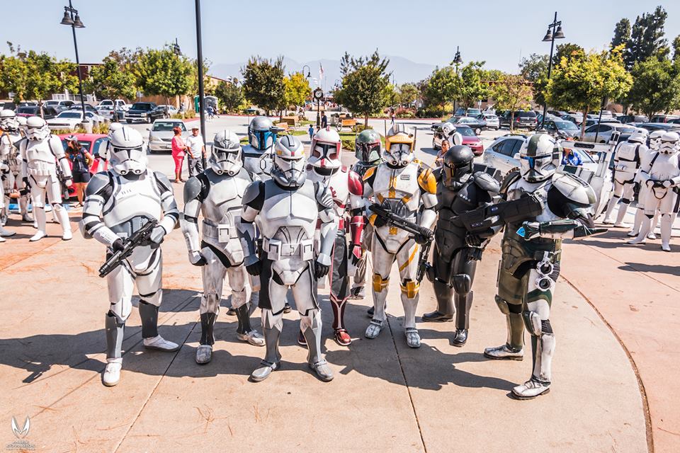501SCG's tweet image. So much for identical! Boba Fett, Jango Fett &amp;amp; their CLONES on July 4. #SoCal501st @501stLegion @rebellegion