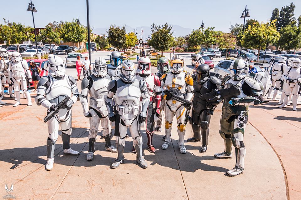 So much for identical! Boba Fett, Jango Fett & their CLONES on July 4. #SoCal501st @501stLegion @rebellegion