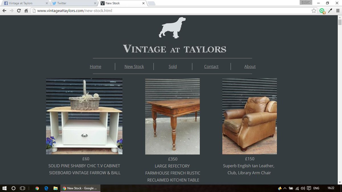 Website all updated, have a look whats in stock :D At vintageattaylors.com