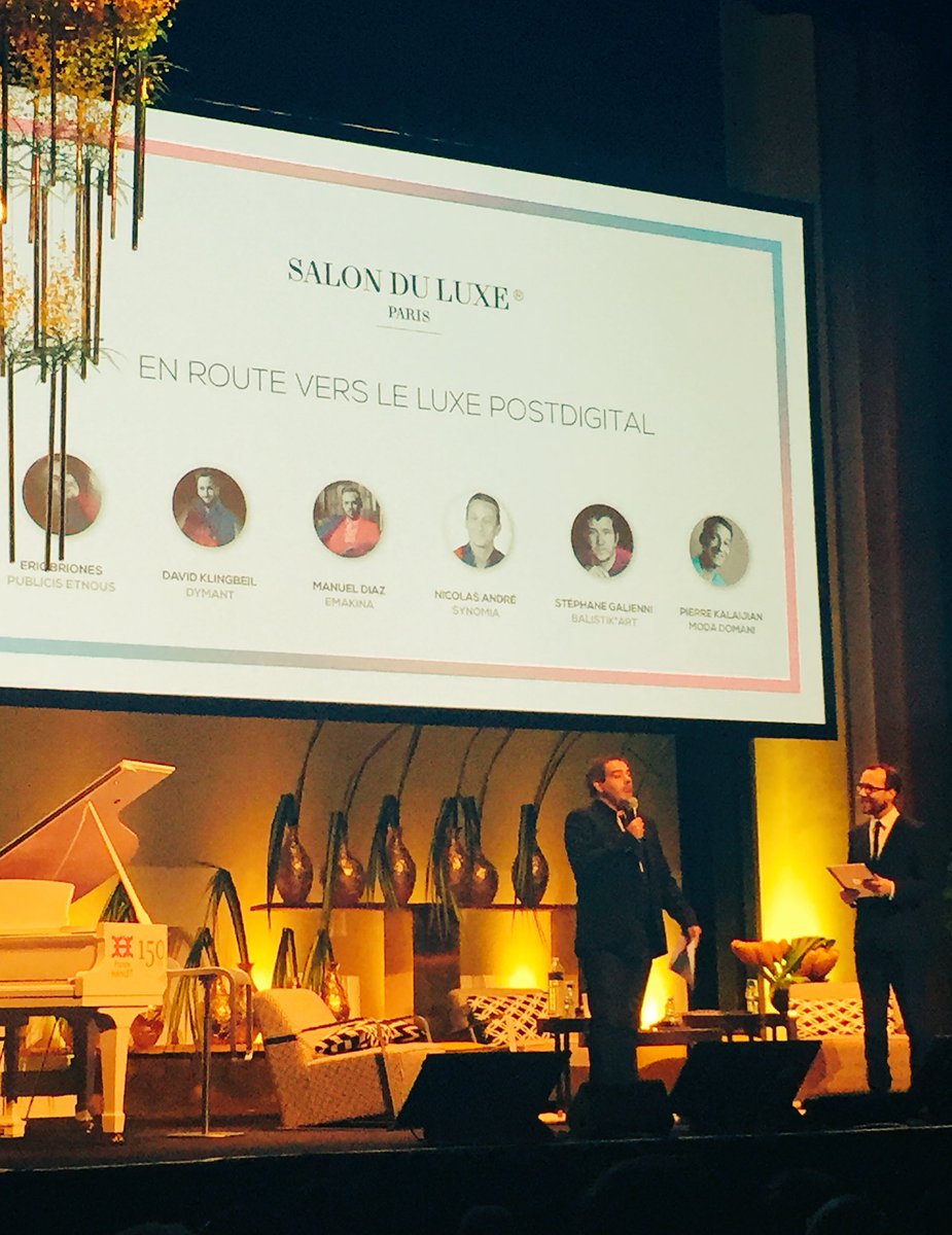 IOTAelement's tweet photo. "Le luxe et le digital ont davantage de valeurs communes que distinctes" @darkplanneur #salonduluxe #luxe #paris https://t.co/X9Z13fTEF7