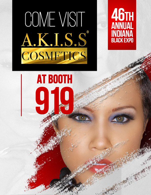 The countdown is real only 9days until @akisscosmetics will be attending IBE in Indianapolis July 15-16th