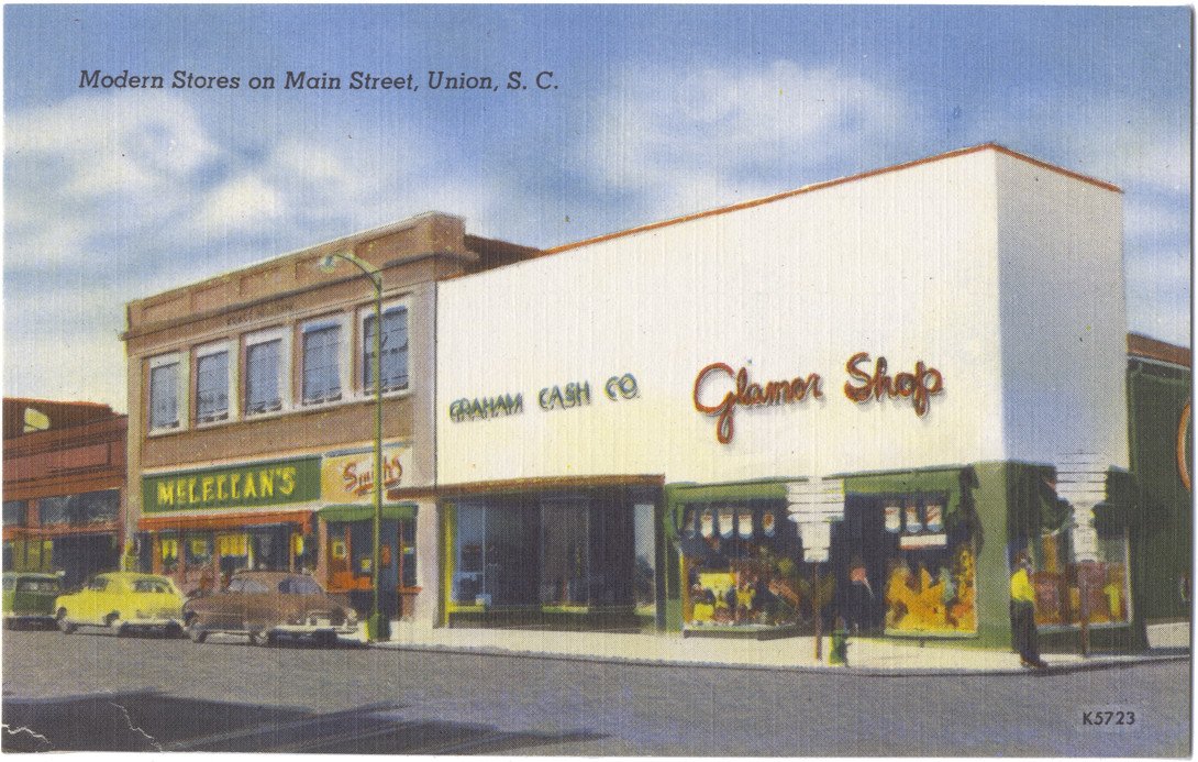 WoffCSpecColl's tweet photo. This one's fun too. #glamorshop #vintage #postcard #upstatesc https://t.co/rd9Op4PEOC