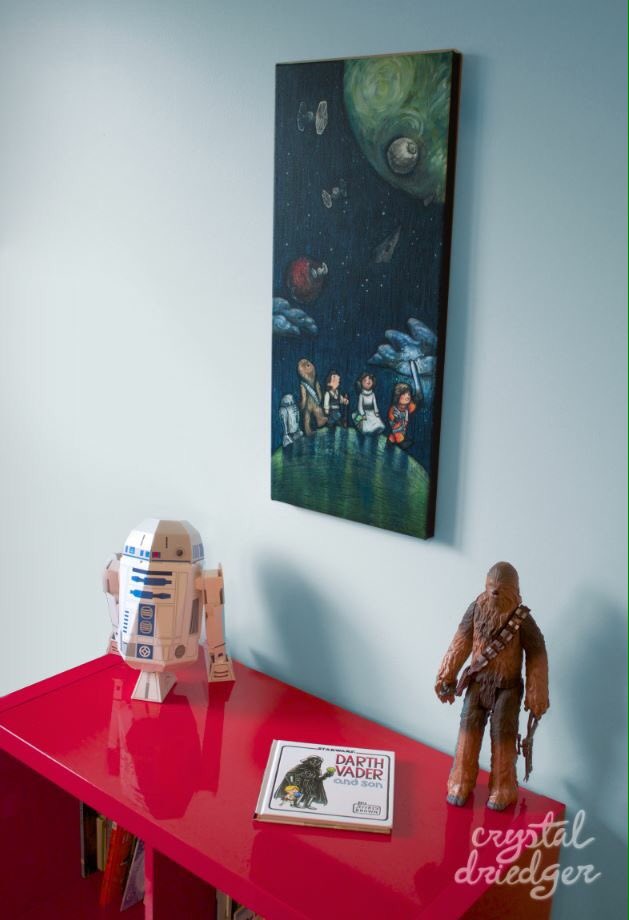 crystaldriedger's tweet photo. Star Gazers, a cute Star Wars fan art giclee on canvas, will be at @YEGArtWalk Friday-Sunday 10am-5pm! https://t.co/5aLgyv3MVQ