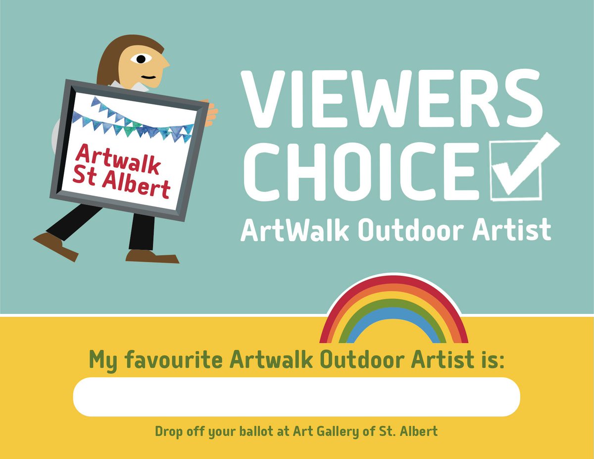 artwalksta's tweet photo. Visit outdoor artists at artwalk tmrrw &amp; vote 4 your fave! The winner will be featured in ARSG &amp;in #StAlbert Gazette https://t.co/MO5NIDI6NS