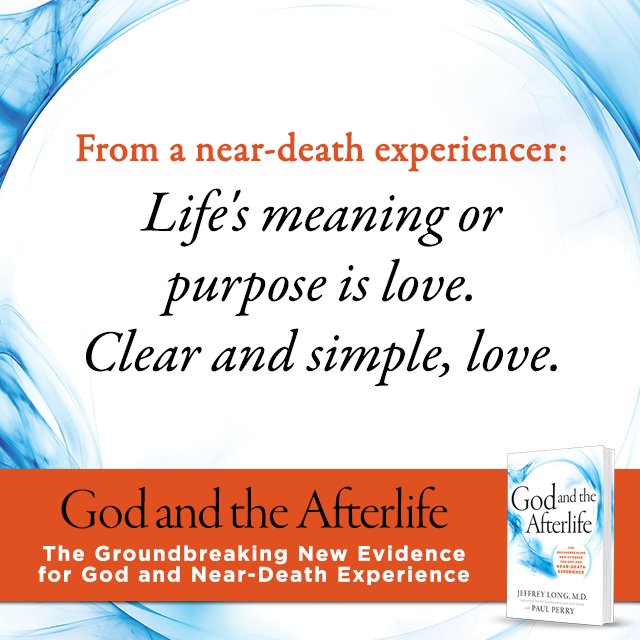 From a #NearDeathExperience: “Life's #meaning or #purpose is #love. Clear and simple, love.” bit.ly/1sefKCl