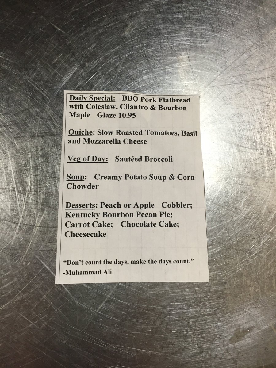 LyricsFranklin's tweet photo. Here's a full list of our #dailyspecials! Come visit us for a lunch you'll never forget. https://t.co/TOEELTtIsV