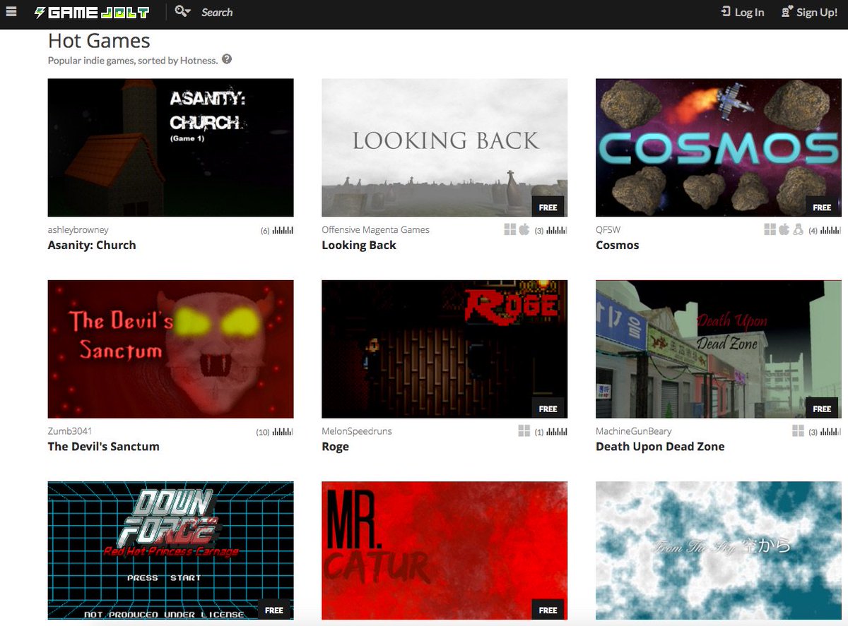 Pocket_Lucho's tweet photo. #Downfront in the front page of @gamejolt!! Thank you all for your support! We promise a proper game next year ;) https://t.co/5BqYPTEQSs