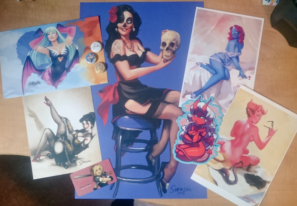 Sabtastique's tweet photo. 💞 PINUP GIRL art GIVEAWAY! 💞 Follow and RT for a chance to win. One winner will be chosen on Saturday the 9th. https://t.co/Bu3X4cQYtQ