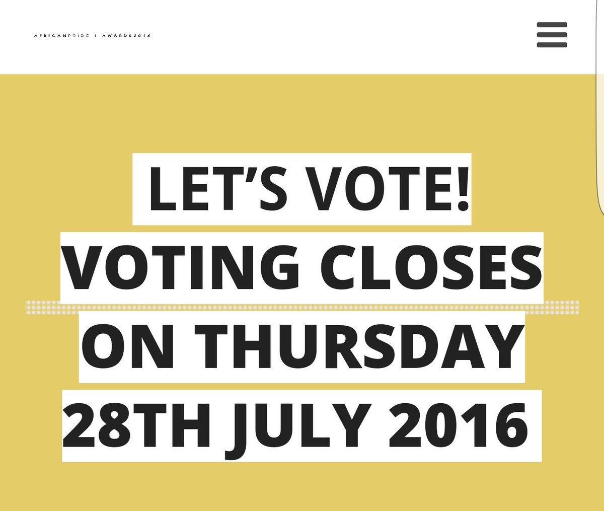 GomezLdn's tweet photo. Just voted for @Remel_London &amp; @VA_GLTD for the #WeAreAfricanPrideAwards #WAAP awards. Good luck you legends 👌 https://t.co/J6oJTT3Yf7