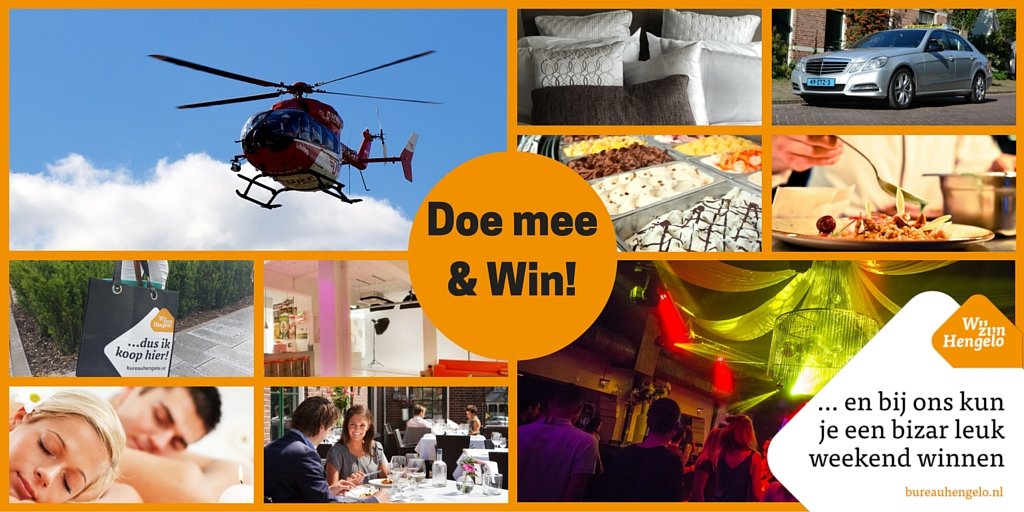 Je hebt nog maar één week om mee te doen aan onze winactie!! Wij zijn hengelo....(want/en): bureauhengelo.nl/winactie/