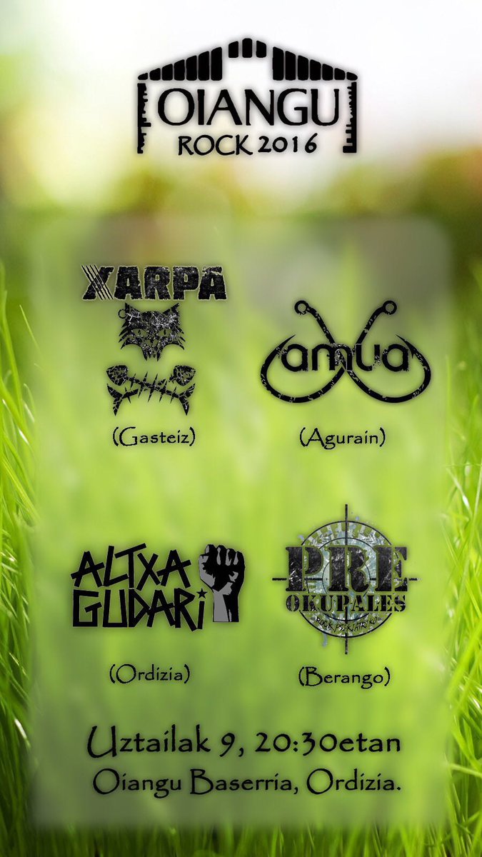 Hurrengo Geltokia/ Próxima Parada <a href="/preokupales9/">Pre-Okupales</a> <a href="/XarpaTaldea/">Xarpa Taldea</a>  Altxa gudari ,Amua Oiangu Rock!!!!
