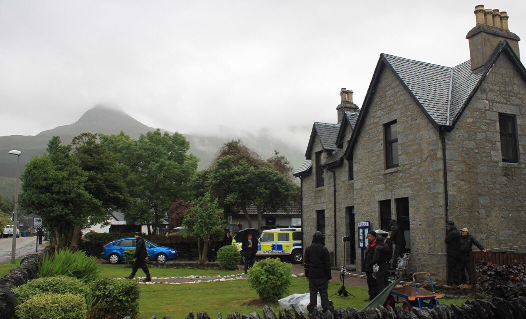 Filming for new ITV murder mystery drama Loch Ness started today. #Glencoe