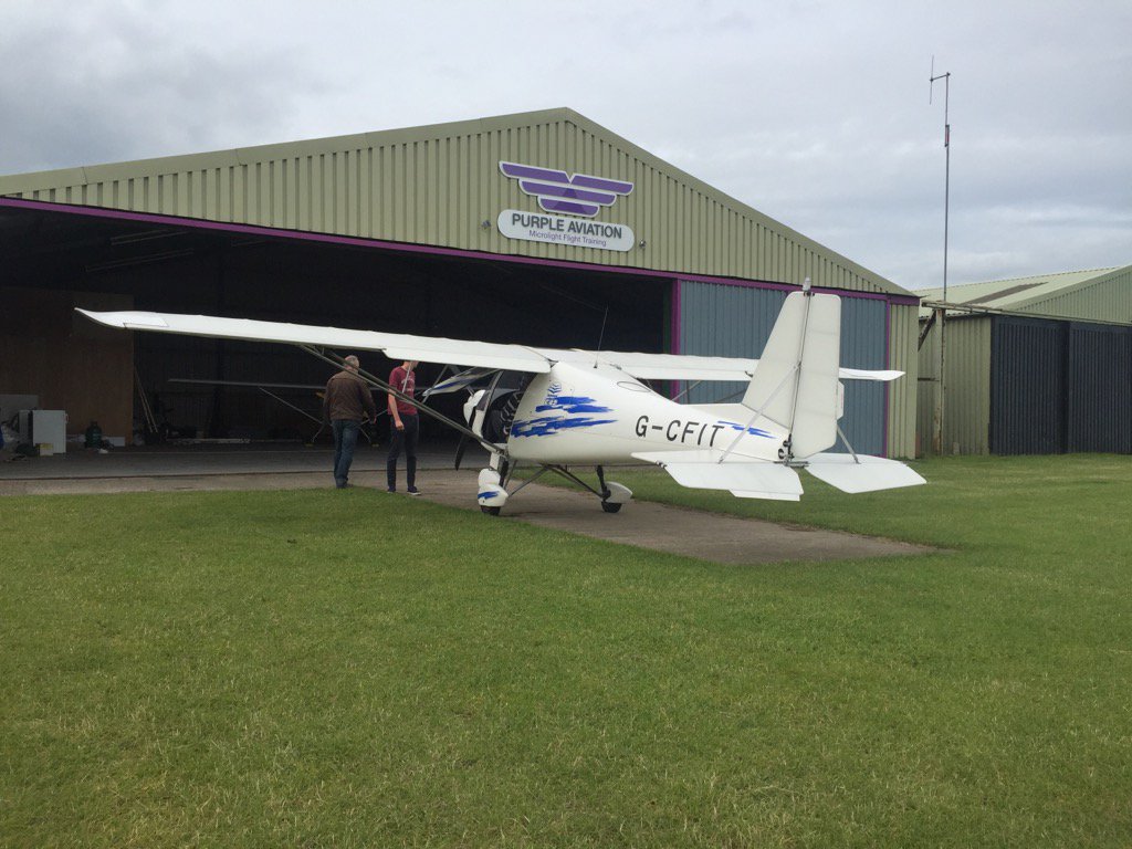 purpleaviation's tweet photo. New aircraft arrives at Fishburn school https://t.co/K4HQYiiywW