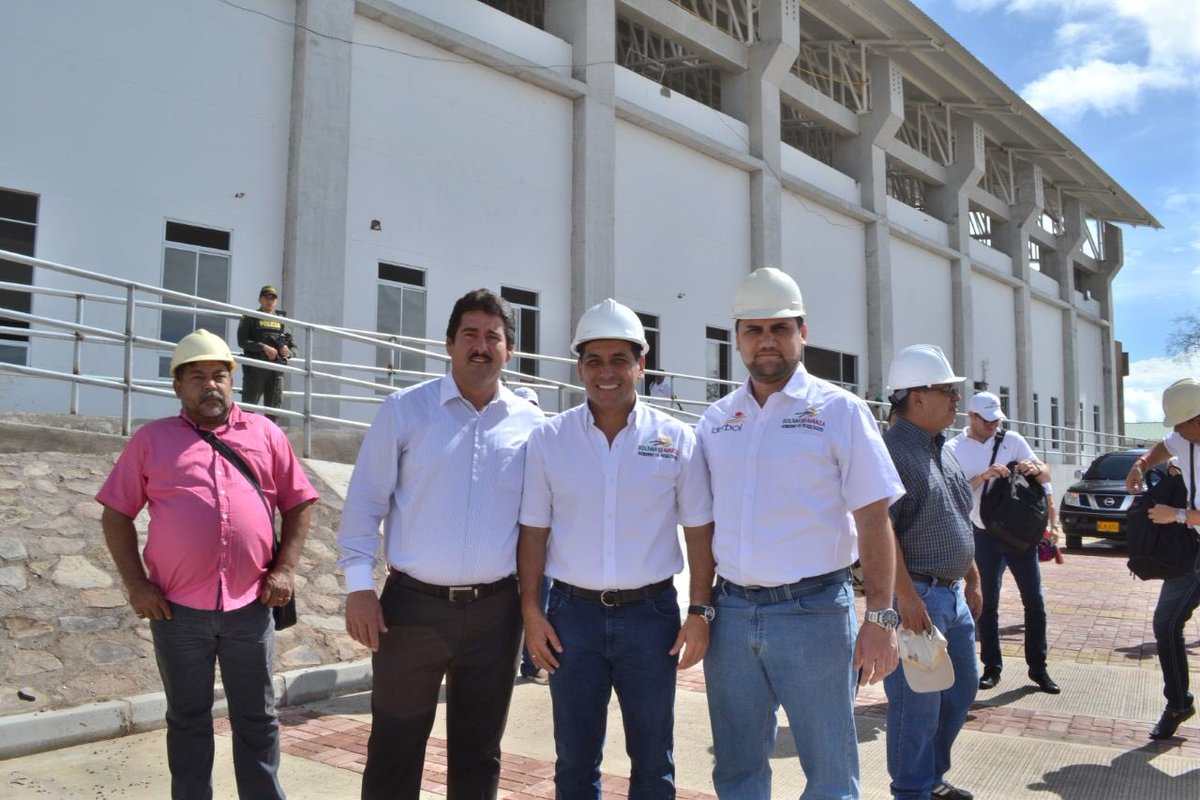 dumek_turbay's tweet photo. Visitamos ahora las obras finales de nuestro coliseo y del Centro de Alto Rendimiento en Santa Rosa del Sur. https://t.co/Oi0uz4MyS4