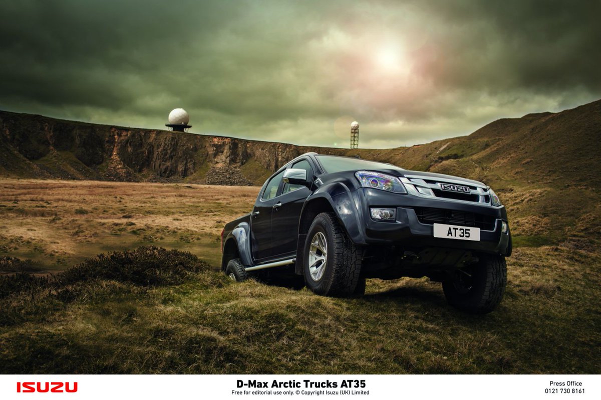 IsuzuUKPR's tweet photo. Order books for the new Isuzu D-Max Arctic Trucks AT35 - the most extreme D-Max ever - open 25 July @arctictrucksuk https://t.co/X4OU3hSC2u
