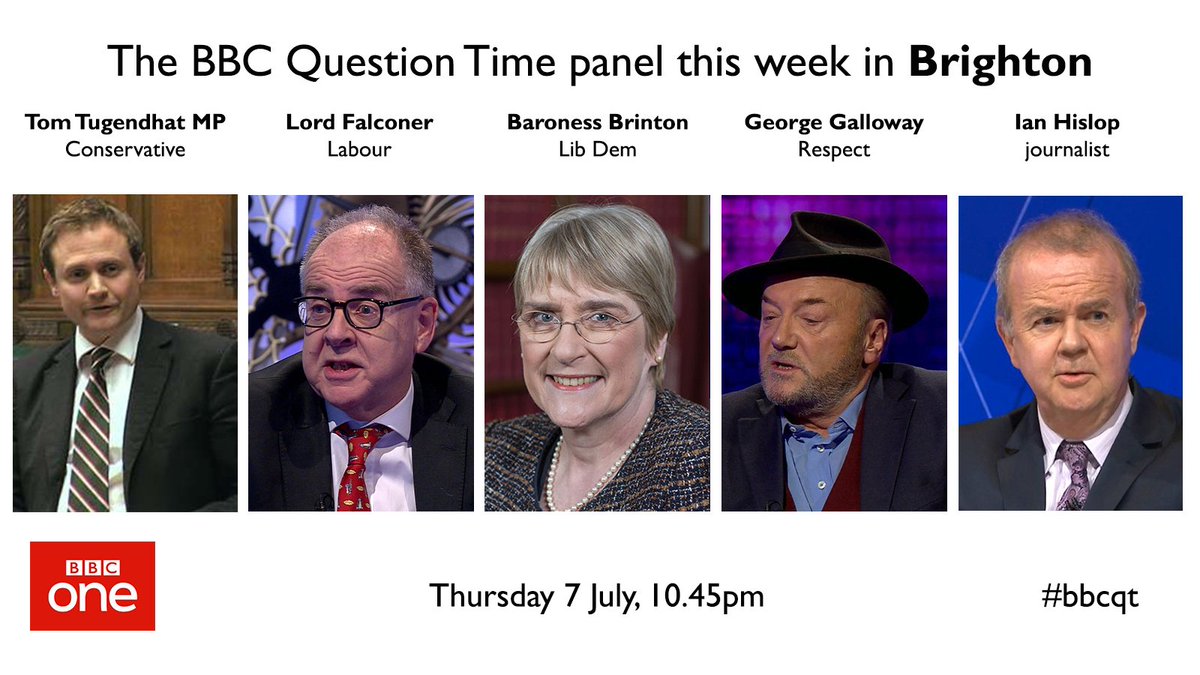 BBC Question Time tweet media
