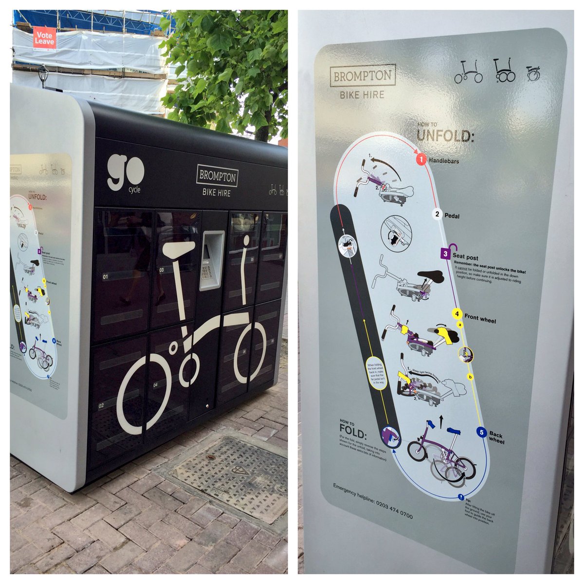 SeverinSophia's tweet photo. How exciting to see #bromptonbikes at Surbiton station. Go hire one! #gocycle #surbiton #cycling https://t.co/AXMFBOnZjH