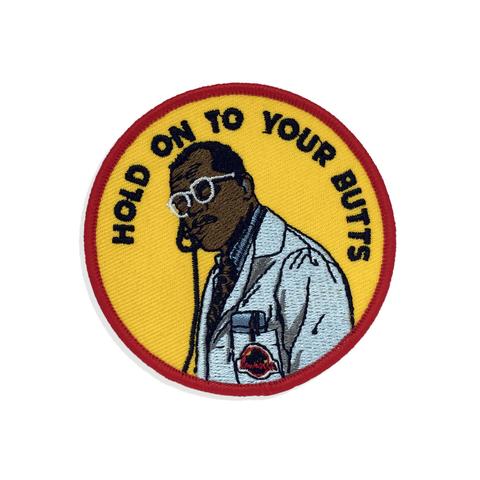 "Hold on to your butts!" Awesome iron-on patch featuring everyone's favorite, Ray Arnold! laserpins.com/products/hold-…